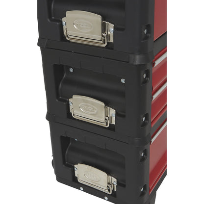 Ironton 3-Pc. Toolbox Storage System, 20in., Portable, Ball Bearing Drawers, Trolley with Wheels