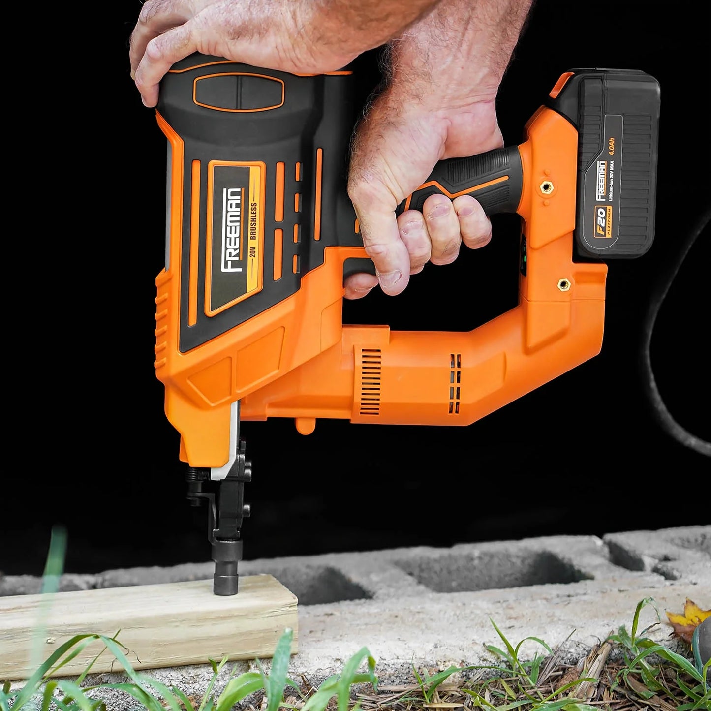 Freeman PE20VTCNPN 20 Volt Cordless and Brushless 3" Single Pin Concrete Nailer (Tool Only) - 750 Shots per Charge