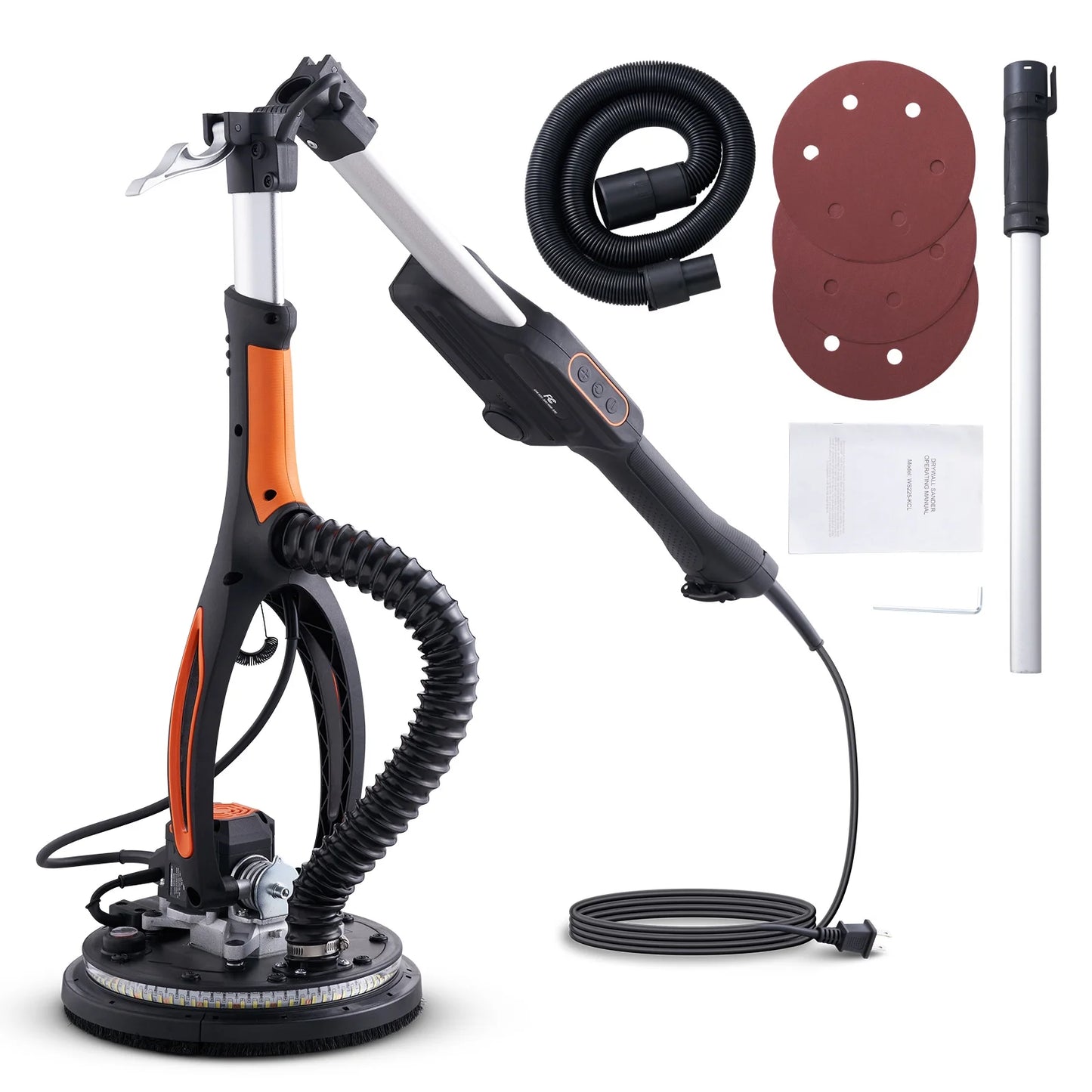 KFFKFF Drywall sander 800W brushless motor 1000-2300RPM continuously variable speed