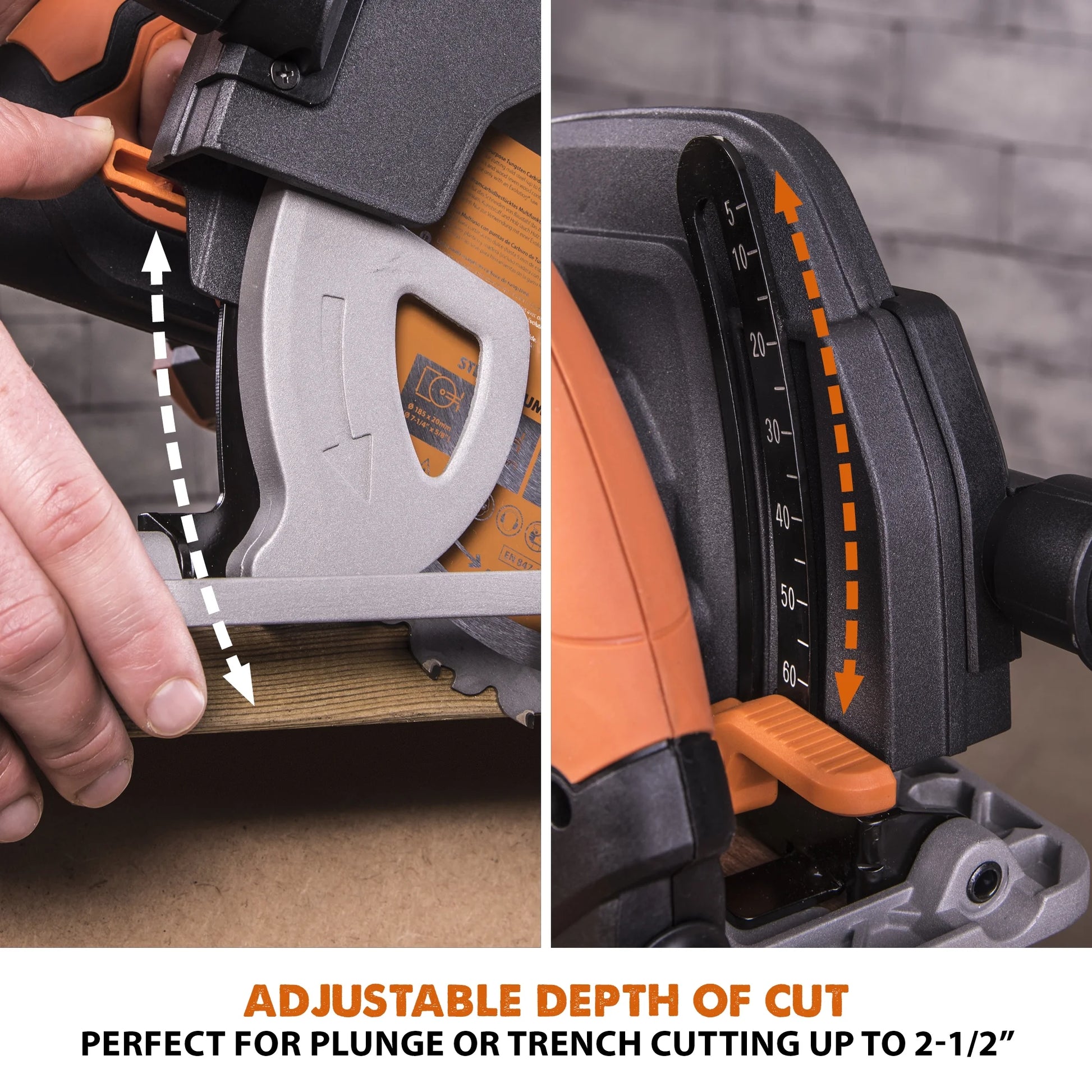 Evolution R185CCS 120V, 15A 7-1/4in Corded Circular Power Saw, 6000 RPM