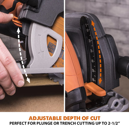 Evolution R185CCS 120V, 15A 7-1/4in Corded Circular Power Saw, 6000 RPM