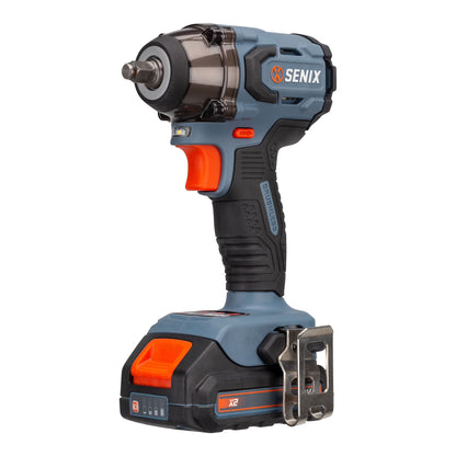 SENIX 20 Volt Max* Brushless 3/8" Impact Wrench (245 ft lbs) w/2.0Ah Battery & Charger, PDWX2-M11
