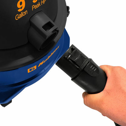 Koblenz 9 Gallon 5 Horse Power Wet/Dry Shop Vacuum, Shop Vac with Blower, Blue (WD-9 L212)