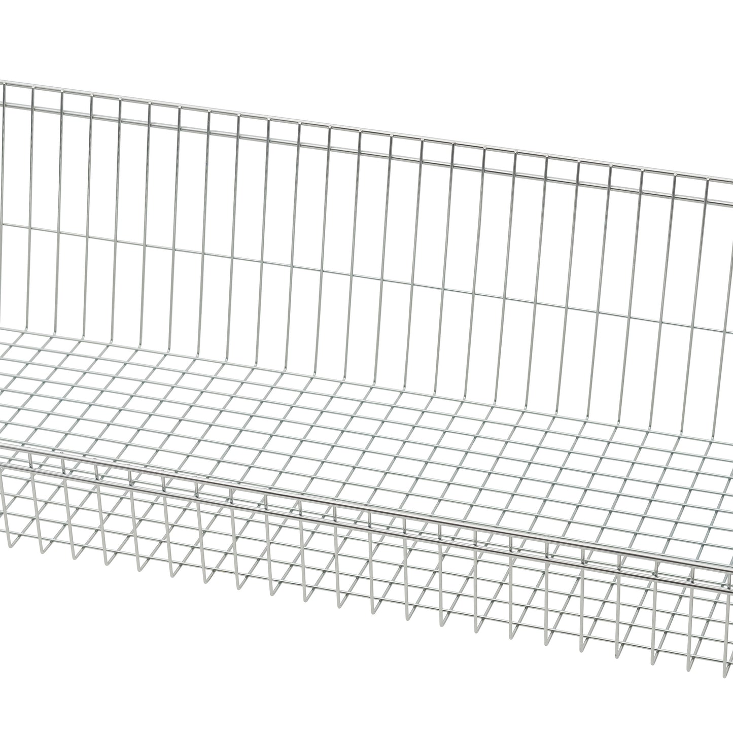 TRINITY EcoStorage 5-tier 48x18x72 Wire Shelving with Baskets & Dividers NSF Chrome