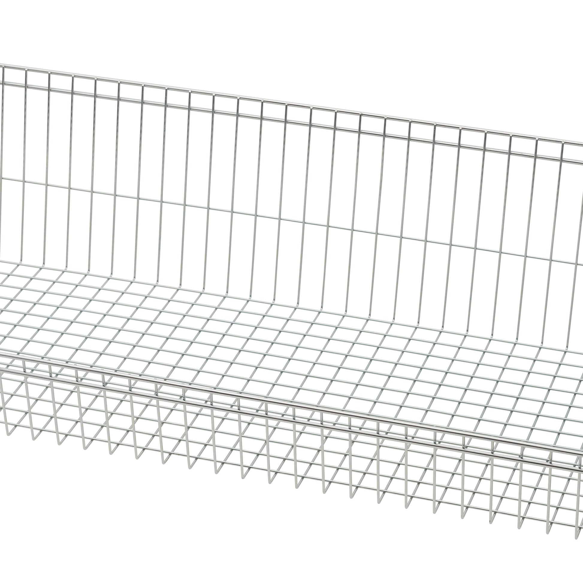 TRINITY EcoStorage 5-tier 48x18x72 Wire Shelving with Baskets & Dividers NSF Chrome