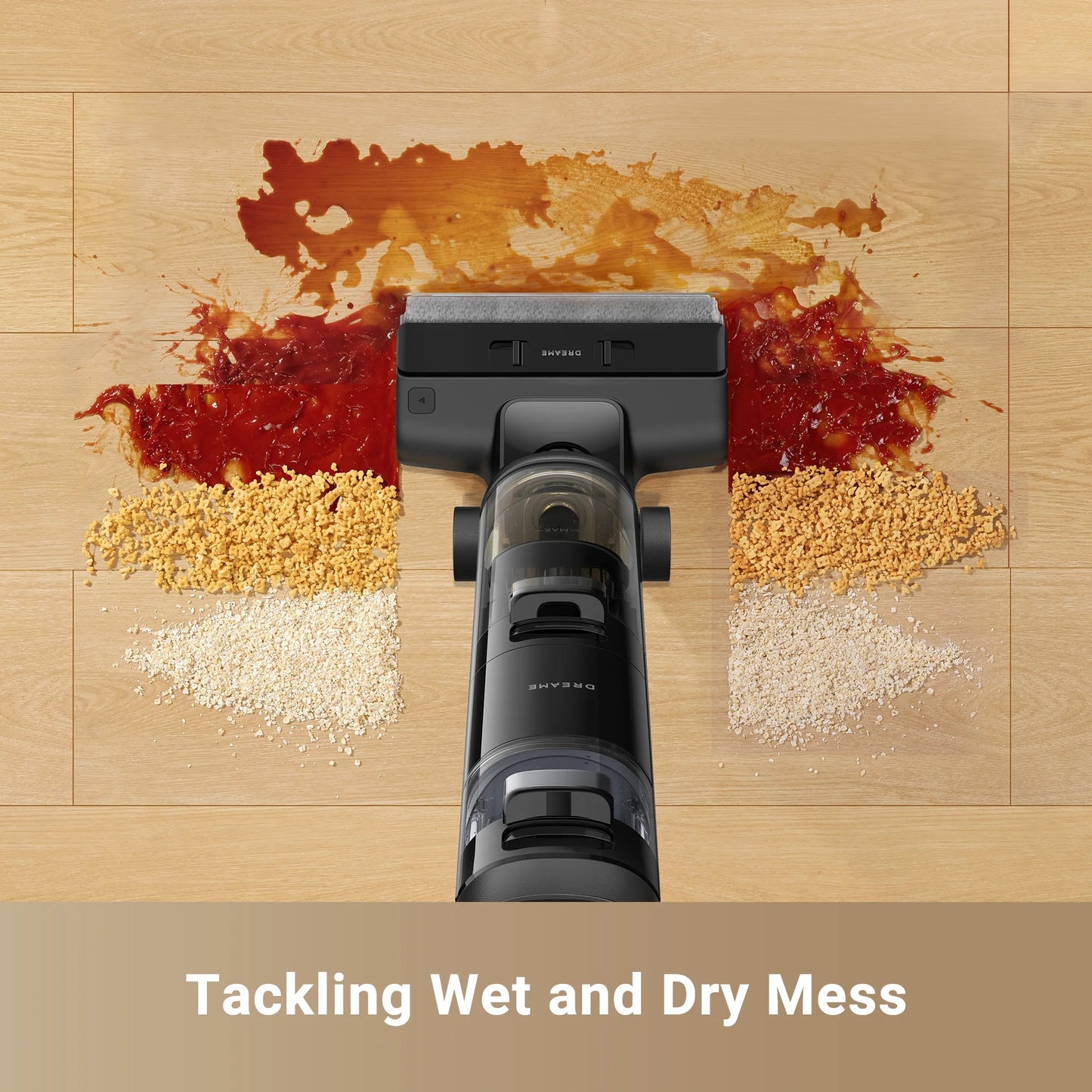 Dreame Cordless Wet/Dry Vacuum Cleaner, Dual-Edge Brushes, 600ml water tank, Self-Propulsion, K20