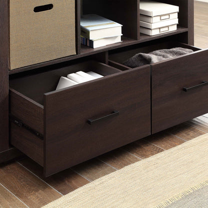 Better Homes & Gardens Steele 6 Cube Storage Bookcase Organizer with Drawers, Multiple Finishes