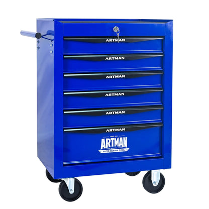 ARTMAN 20" 6-Drawer Tool Chest Cabinet with Ball Bearing Drawer Slides, Steel Tool Storage Box Organizer for Garage Workshop Repair Shop