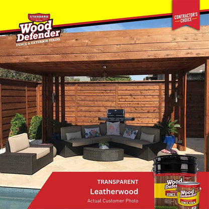 Standard Paints 809503-5 Fence Stain Leatherwood - 5 gal