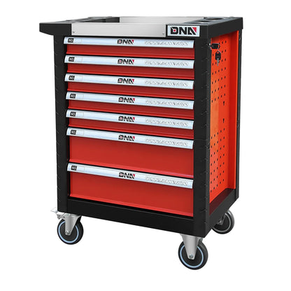 DNA Motoring 30" x 39 "x 18" 7-Drawer Large Utility Trolley Heavy Duty Rolling Lockable Slide Tool Cart Cabinet