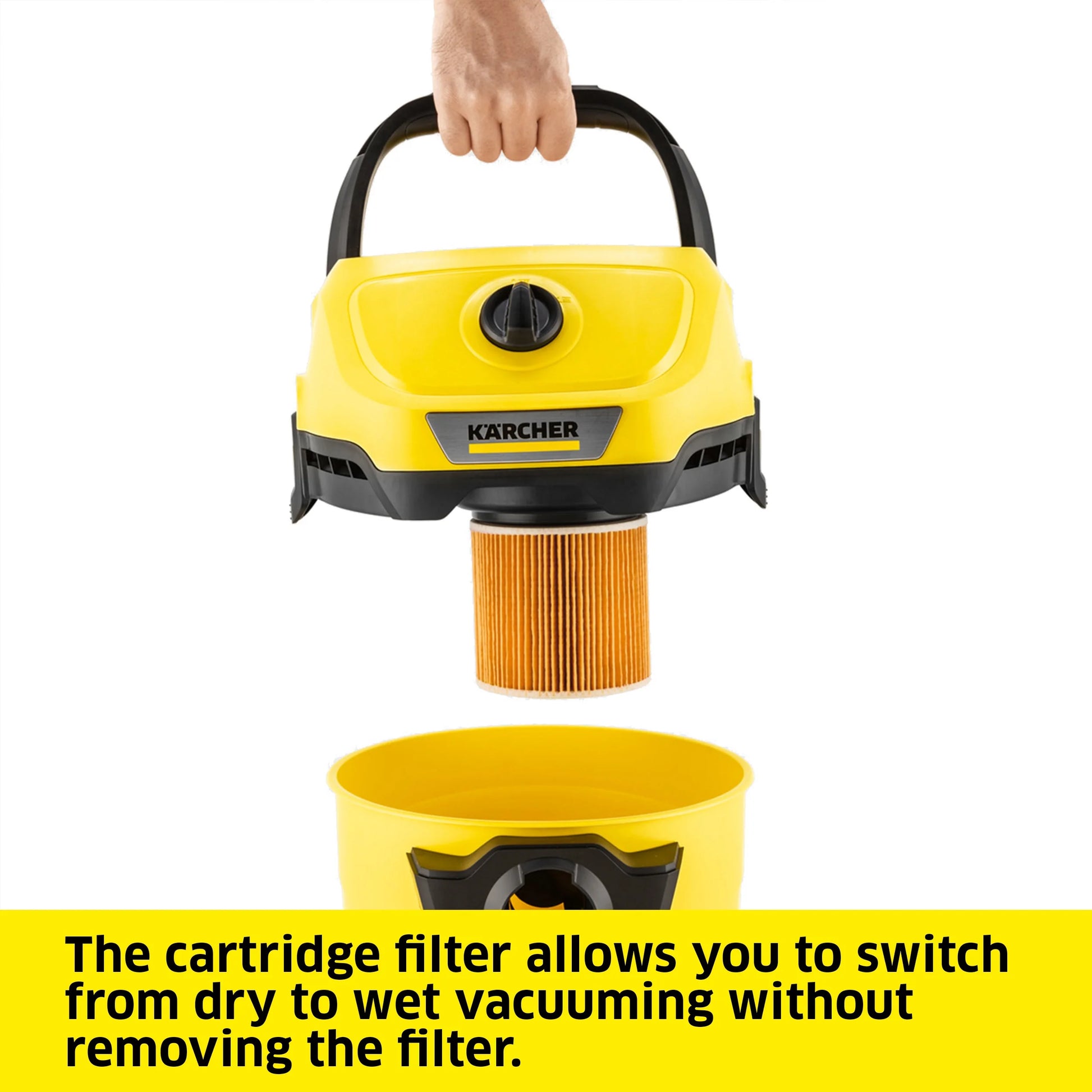 Karcher Shop Vacuum, WD3, Wet and Dry Vac, Multi-Purpose - 4.5 Gallon