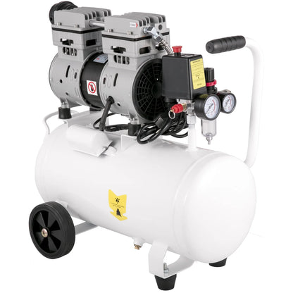 VEVOR 6.6 Gallon, Portable Air Compressor 1 HP, Oil Free, Steel Tank 750W, Pancake 115 Psi, Ultra Quiet for Home Repair, Tire Inflation