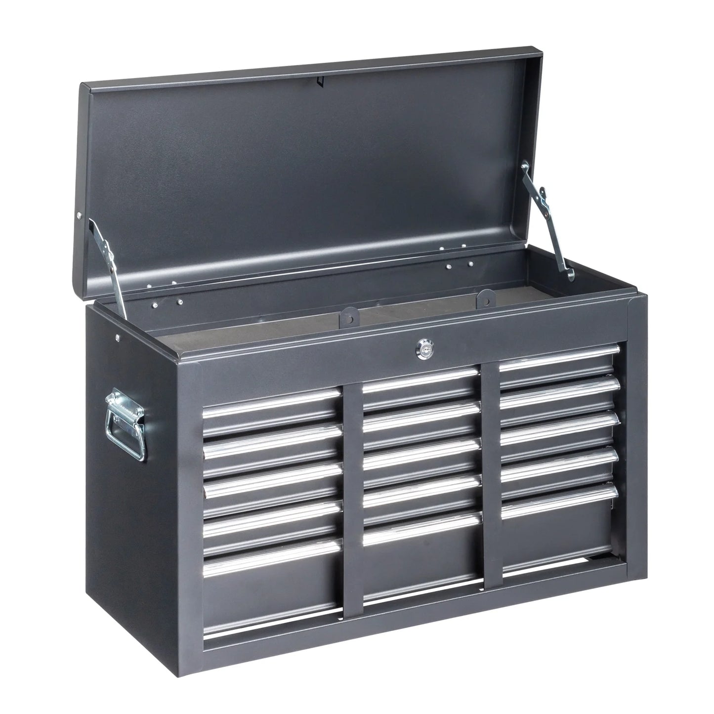 IVV Tool Storage Box Chest with 5 Drawers Steel Repair Tool Box with Lock and Key, Black