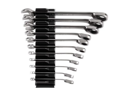 TEKTON Reversible 12-Point Ratcheting Combination Wrench Set with Modular Wrench Organizer, 11-Piece (1/4-3/4 in.) | WRC94300