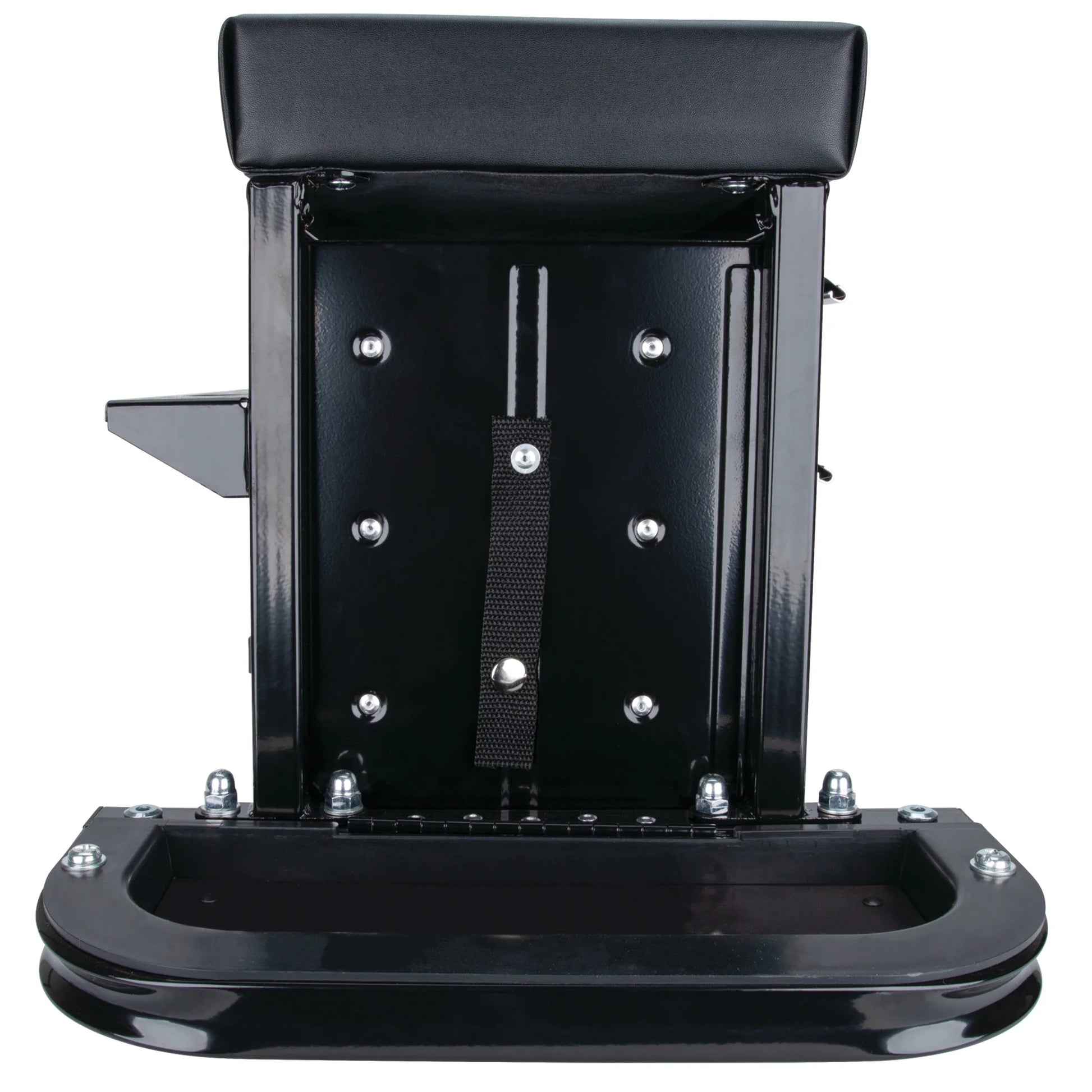 Performance Tool W85025 3-Drawer Rolling Tool Chest Seat with Magnetic Side Trays, 350 Lbs. Capacity, Rear Tray, Black