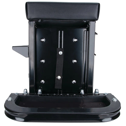 Performance Tool W85025 3-Drawer Rolling Tool Chest Seat with Magnetic Side Trays, 350 Lbs. Capacity, Rear Tray, Black
