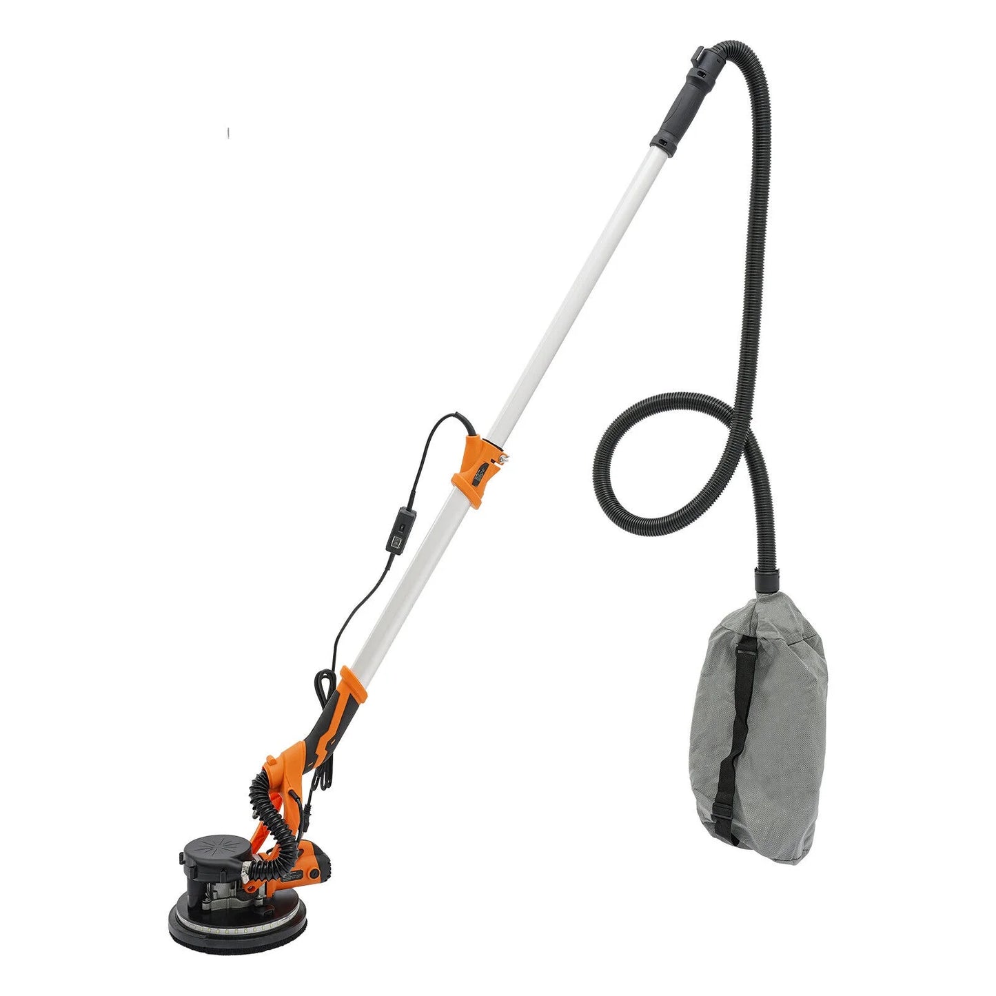 6 Gear Speed Orange Aluminum Alloy Electric Drywall Sander Vacuum with Dust Collection for Electric Ceiling and Wall
