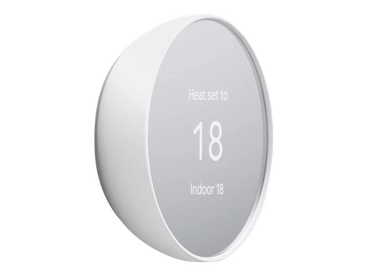 Google Nest - Thermostat - wireless - Bluetooth, 802.11a/b/g/n, 802.15.4 - 2.4 Ghz, 5 GHz - snow