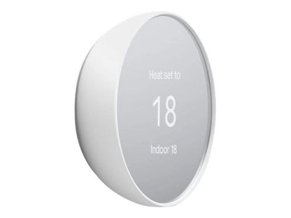 Google Nest - Thermostat - wireless - Bluetooth, 802.11a/b/g/n, 802.15.4 - 2.4 Ghz, 5 GHz - snow