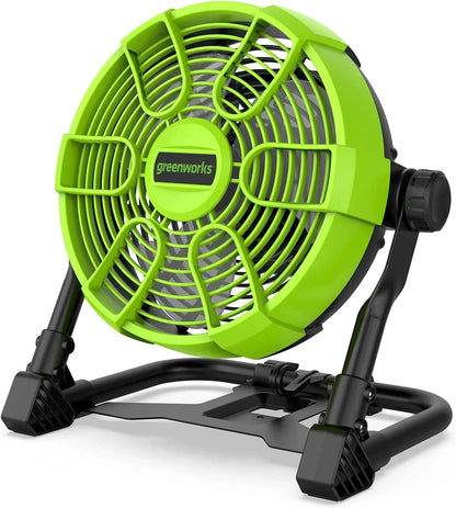 Greenworks 24V 10" (5-Speed) Fan (500 CFM) with 2.0Ah USB Battery and Charger