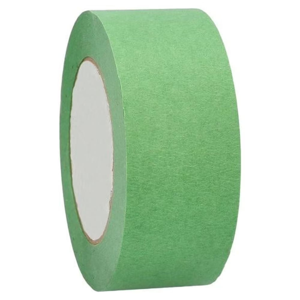 Shield Tape 12 Rolls - 5.7 Mil - Multipurpose Painters Masking Tape Withstands Paint Splashes, High Performance Acrylic Adhesive, Strong & Durable, 2" x 60 Yards, Green