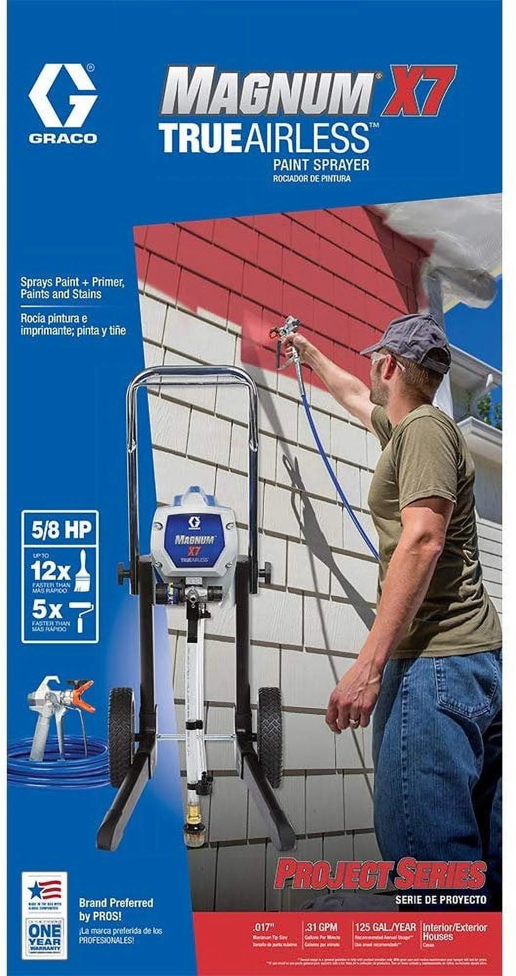 Graco Magnum 262805 X7 Cart Airless Paint Sprayer