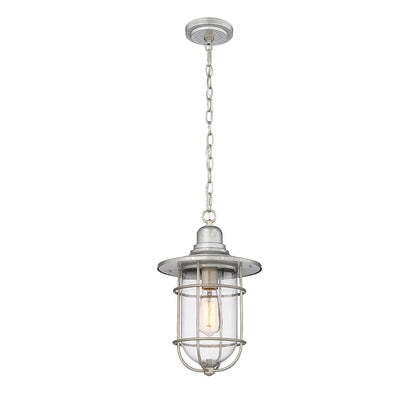 Millennium Lighting 1 Light Outdoor Hanging Lantern in Galvanized