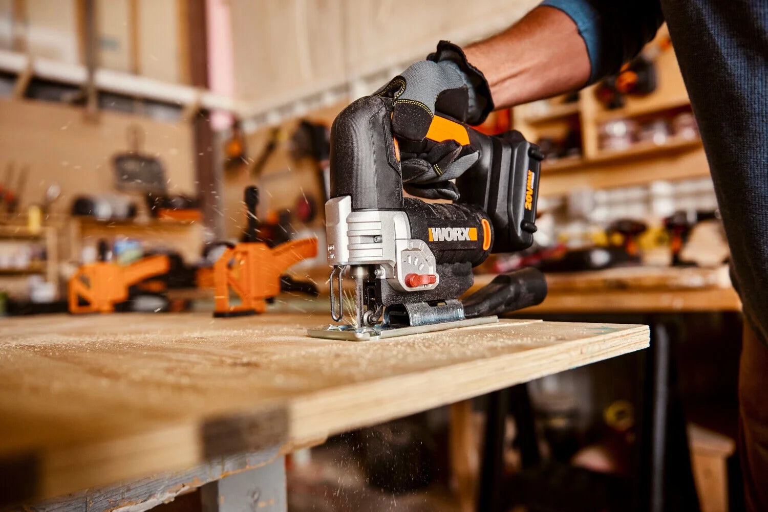 Worx WX543L.9 20V Power Share Cordless Jigsaw (No Battery and Charger Included - Tool Only)