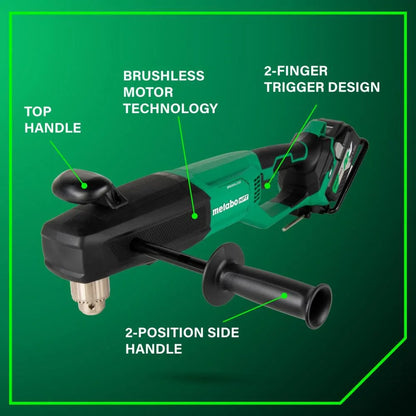Metabo Hpt 36V Multivolt Cordless 1/2 In High Power Right Angle Drill Kit