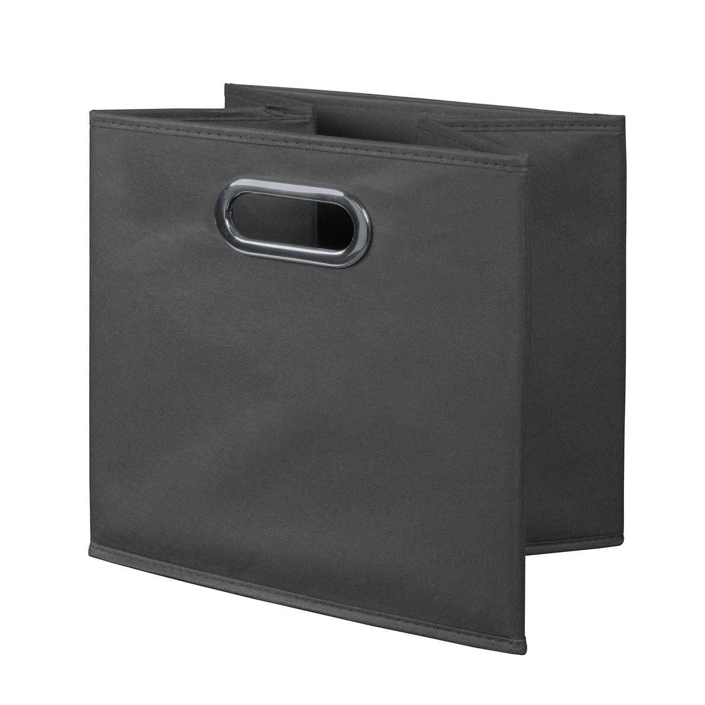 Niche PC6PKWH3TOTETL Cubo Storage Set with 6 Cubes & 3 Canvas Bins, White Wood Grain & Teal