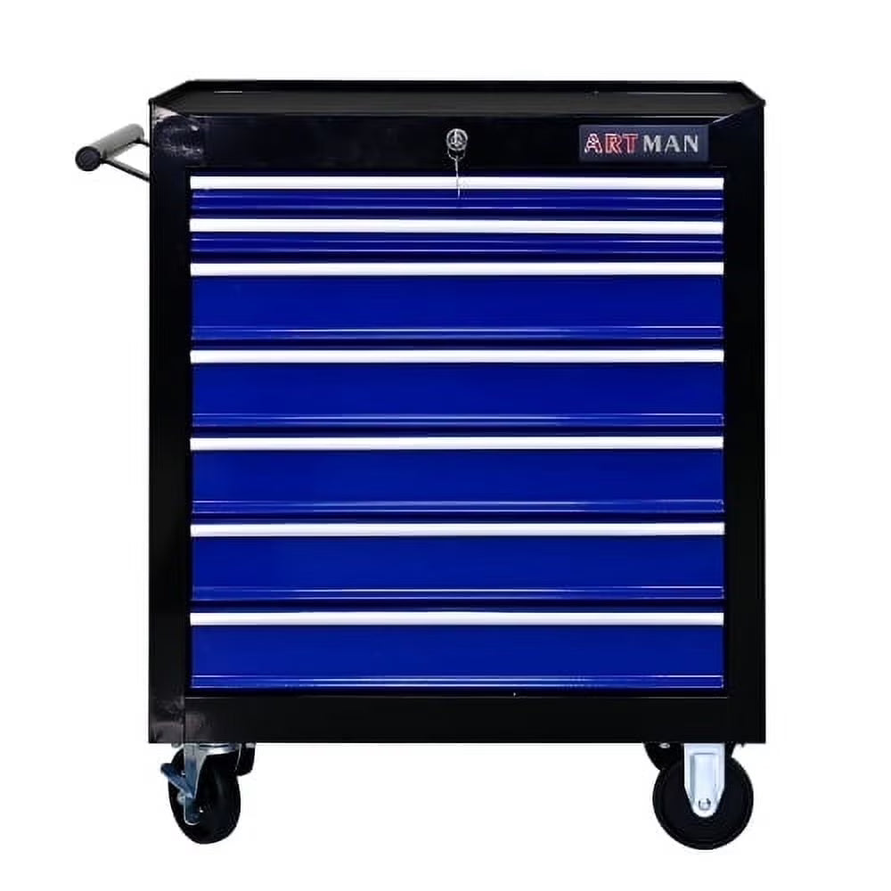 ARTMAN 7 Drawer Tool Rolling Storage Cart ,Tool Boxes Tool Chest with Wheels and Drawers for Garage Workshop Warehouse