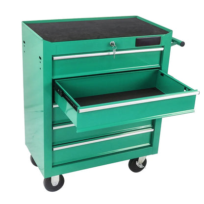Tool Cart 5-Drawer, Tool Box with Wheels, Rolling Tool Chest, Multifunctional Tool Cart, Tool Storage Organizer Trolley with Interlock System, Mechanic Tool Storage Cabinet, for Garage
