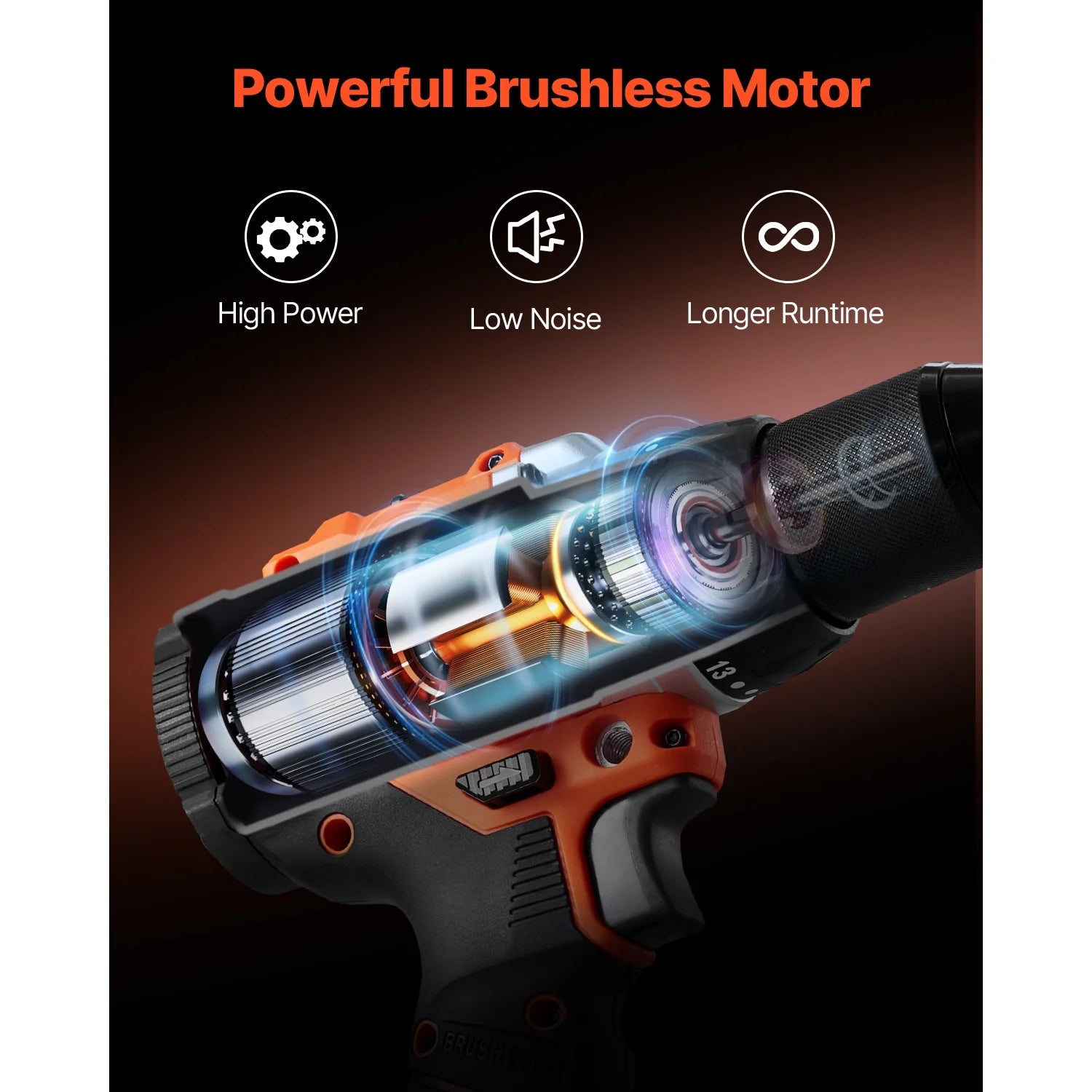 KFFKFF Instrument Set, Cordless 20V Maximum 2-Instrument Set, Incorporating 1/2 inch Impact Drill and 1/4 inch Impact Driver, Compact Wireless Power Instrument Set with 4.0 Ah Batteries, Bolts