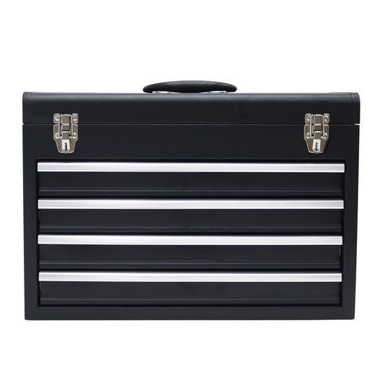 TECHTONGDA 4 Drawer Tool Box Portable Hardware Household Multi-Functional Toolbox with Lock