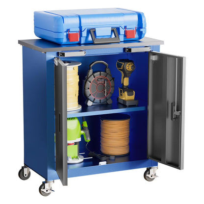 Rolling Tool Chest 5-Drawer Tool Cabinet with Stainless Steel Top Key Lock Heavy-Duty