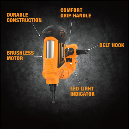 Freeman PE20VTCNPN 20 Volt Cordless and Brushless 3" Single Pin Concrete Nailer (Tool Only) - 750 Shots per Charge