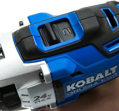 kobalt 1/2-in 24-volt max-volt lithium ion (li-ion) variable speed brushless cordless hammer drill bare tool only (tool only, model #kdd524b-03)