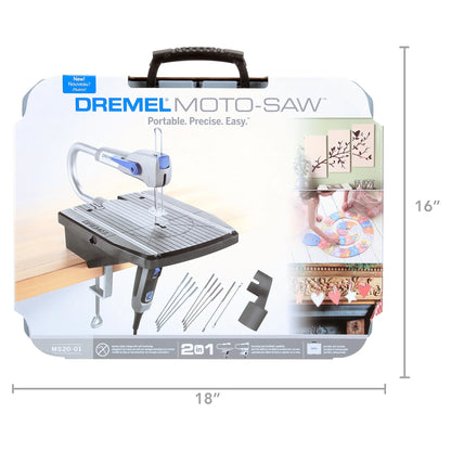 Dremel MS20-01 Moto-Saw 0.6 Amp Corded Scroll Saw for Plastic, Laminates, and Metal