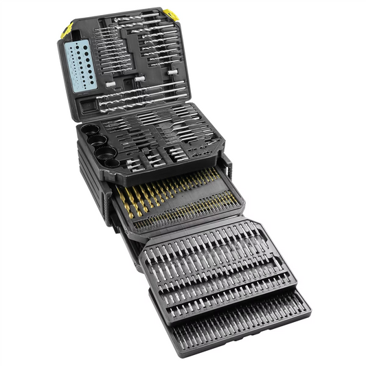 K Tool 10330 326-Piece Drill Bit/Accessory Set, Portable, Versatile Use