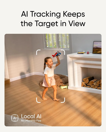 eufy Security Indoor Cam S350, Dual Cameras, 4K UHD Resolution Security Camera with 8? Zoom and 360? PTZ
