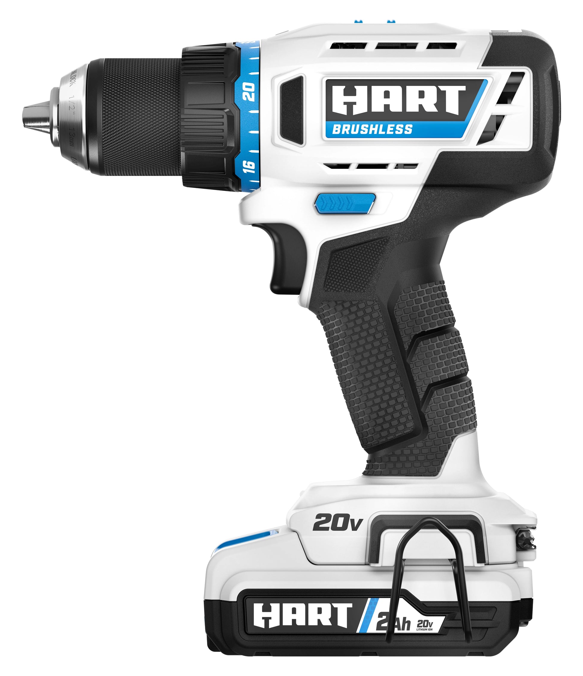 HART 20-Volt Brushless 1/2-inch Drill/Driver Kit, Gen 2