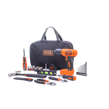 BLACK+DECKER 8V MAX* Cordless Drill Project Kit, BDCD8PK