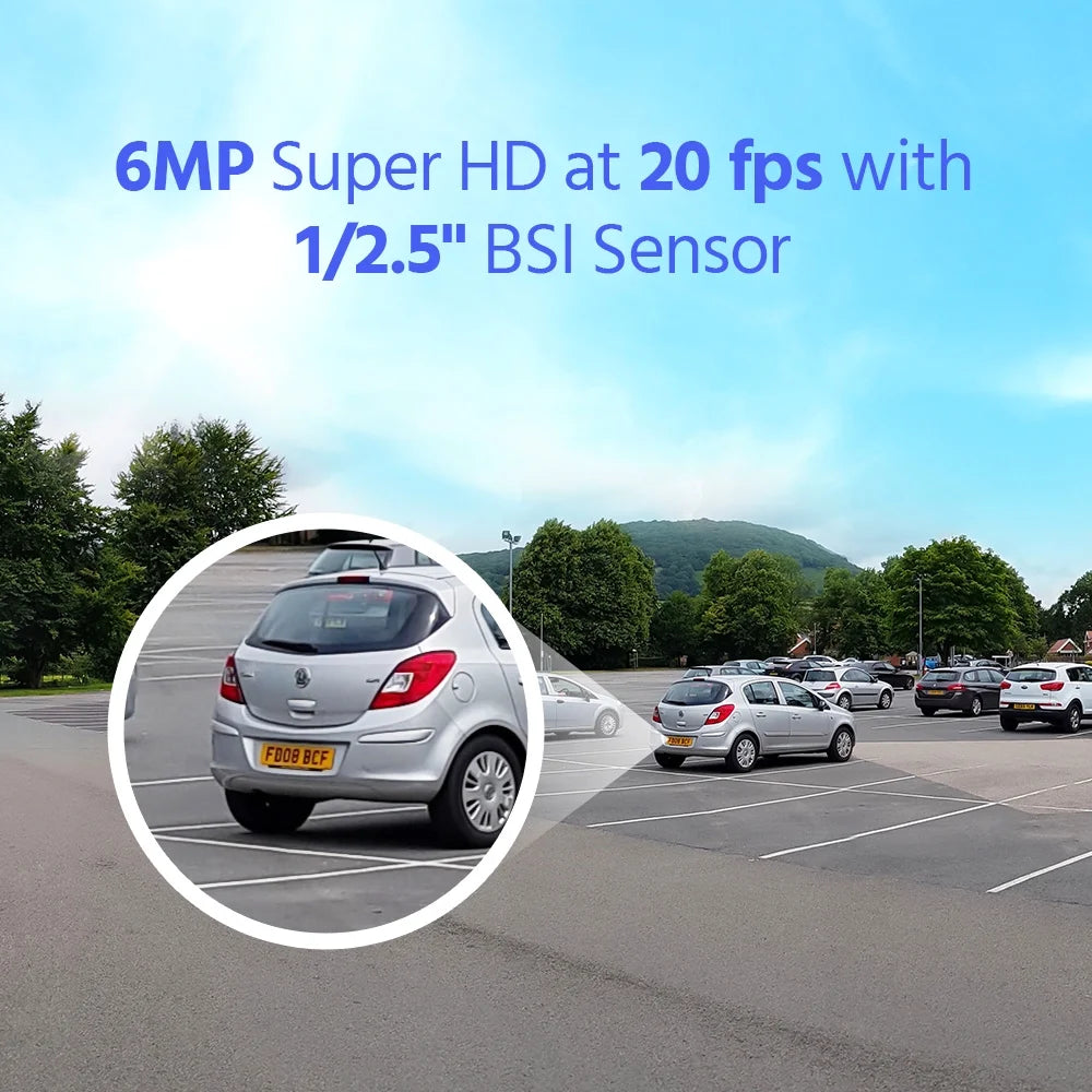 ANNKE PoE Security Camera Outdoor with Dual Lens 180? Filed of View, 6MP IP Surveillance Camera Support Color Night Vision, Person/Vehicle Detection, Two-Way Talk, Built-in SD Card Slot