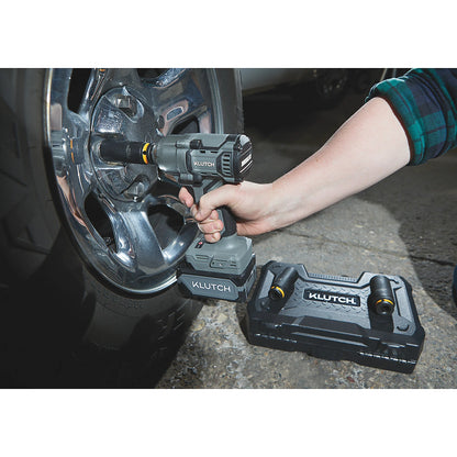 Klutch 1/2in. Impact Wrench, KLiQ 20V, 500 Ft./Lbs. Breakaway Torque, Brushless, Cordless, Bare Tool