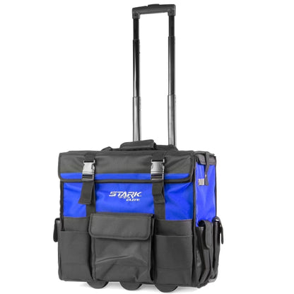 Stark USA 20'' Rolling Tool Bag, Waterproof Tool Bag with Wheels, Portable Storage Organizer Rolling Tool Tote, for Electrician, Construction