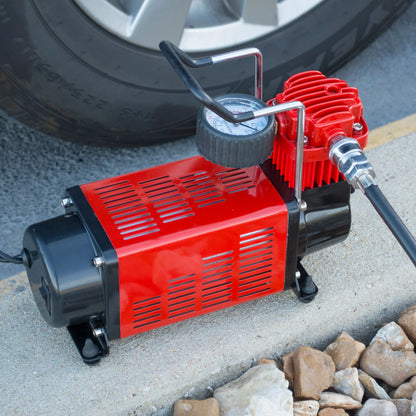 Black Bull 12 Volt Air Compressor Portable Air Pump 150 PSI