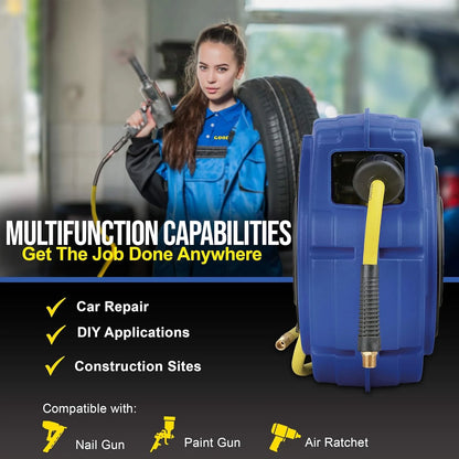 Goodyear TRI-GUR009 0.37 in. x 65 ft. Retractable Air-Hose Reel