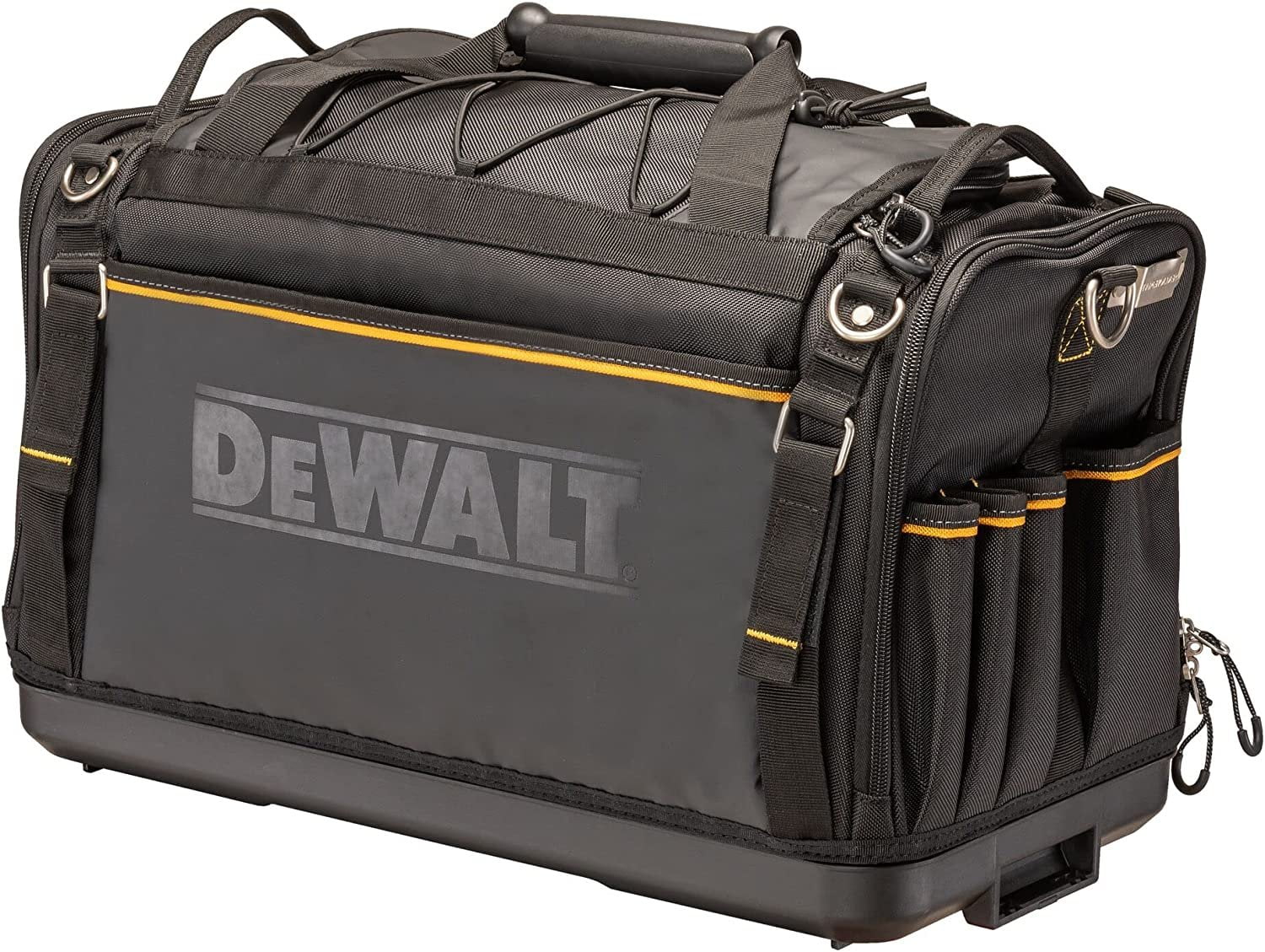 DEWALT Tool Bag 50 Pockets Waterproof Base Vertical Storage, Black