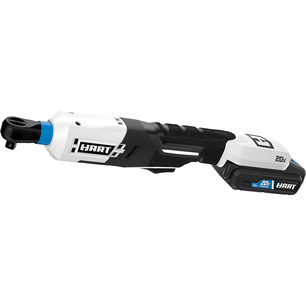 HART 20-Volt 3/8-inch Battery-Powered Ratchet Kit, (1) 1.5Ah Lithium-Ion Battery