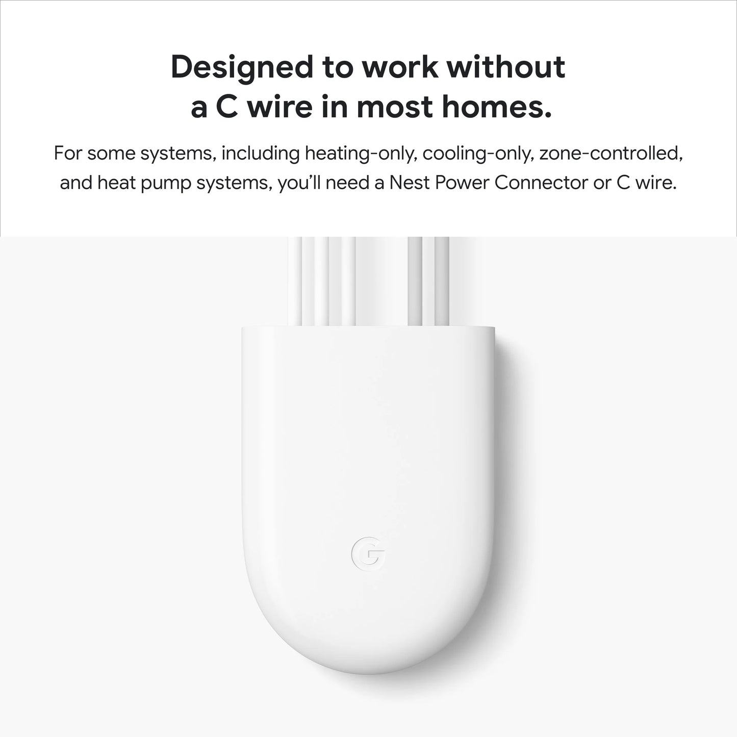 Google Nest Thermostat - Smart Programmable Wi-Fi GA01334-US - Snow